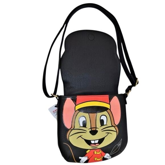 NWT Disney Parks Loungefly Dumbo Timothy Mouse Crossbody Shoulder Bag Purse - Picture 3 of 15